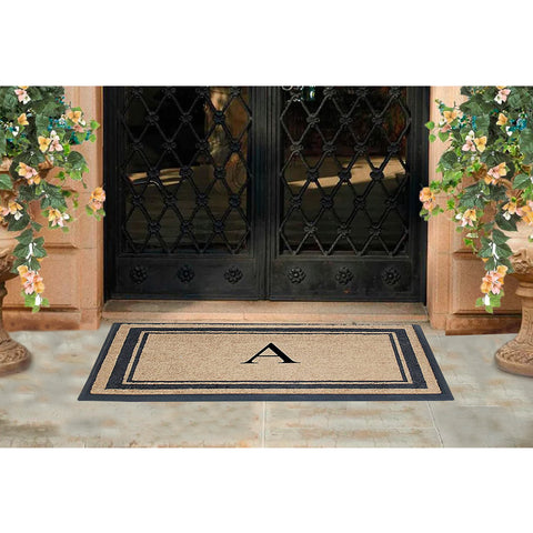 Classic Pictureframe Monogrammed Doormat, 30"X48"