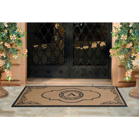 Abrilina X-Large Monogrammed Doormat 36"X72"