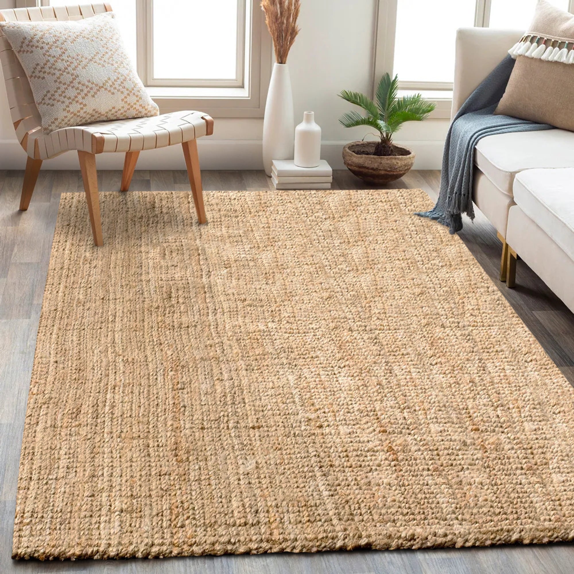 Premium Boucle Jute Rug - Delara