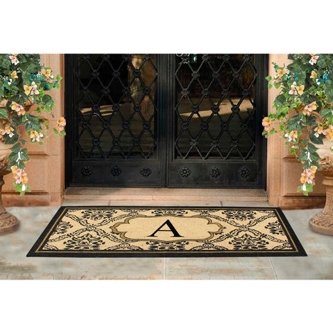 Uriel Large Monogrammed Doormat 30"X60"