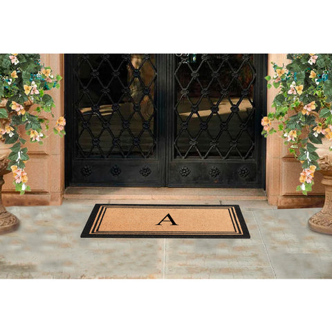 DeHond Classic Border Monogrammed Doormat 18"X30"