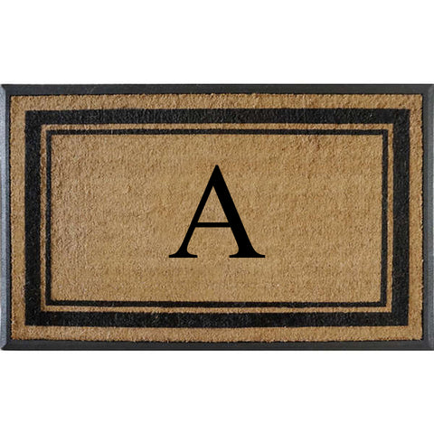 Classic Pictureframe Monogrammed Doormat, 30"X48"