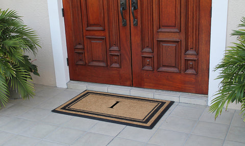 Classic Pictureframe Monogrammed Doormat, 30"X48"