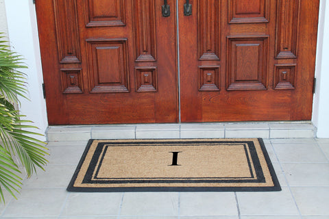 Classic Pictureframe Monogrammed Doormat, 30"X48"