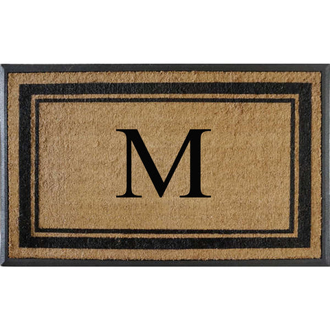 Classic Pictureframe Monogrammed Doormat, 30"X48"
