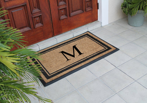 Classic Pictureframe Monogrammed Doormat, 30"X48"