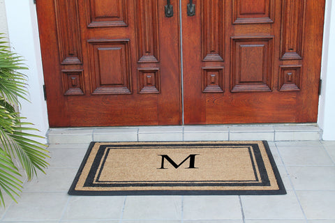 Classic Pictureframe Monogrammed Doormat, 30"X48"