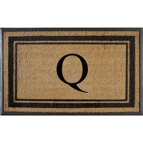 Classic Pictureframe Monogrammed Doormat, 30"X48"