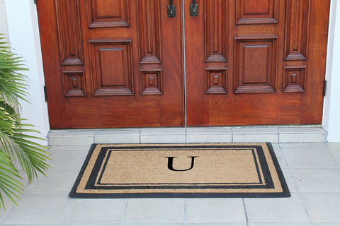 Classic Pictureframe Monogrammed Doormat, 30"X48"