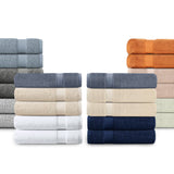 100% Organic Cotton Quick Dry Wash Cloth Multi-Color (Pack of 22)