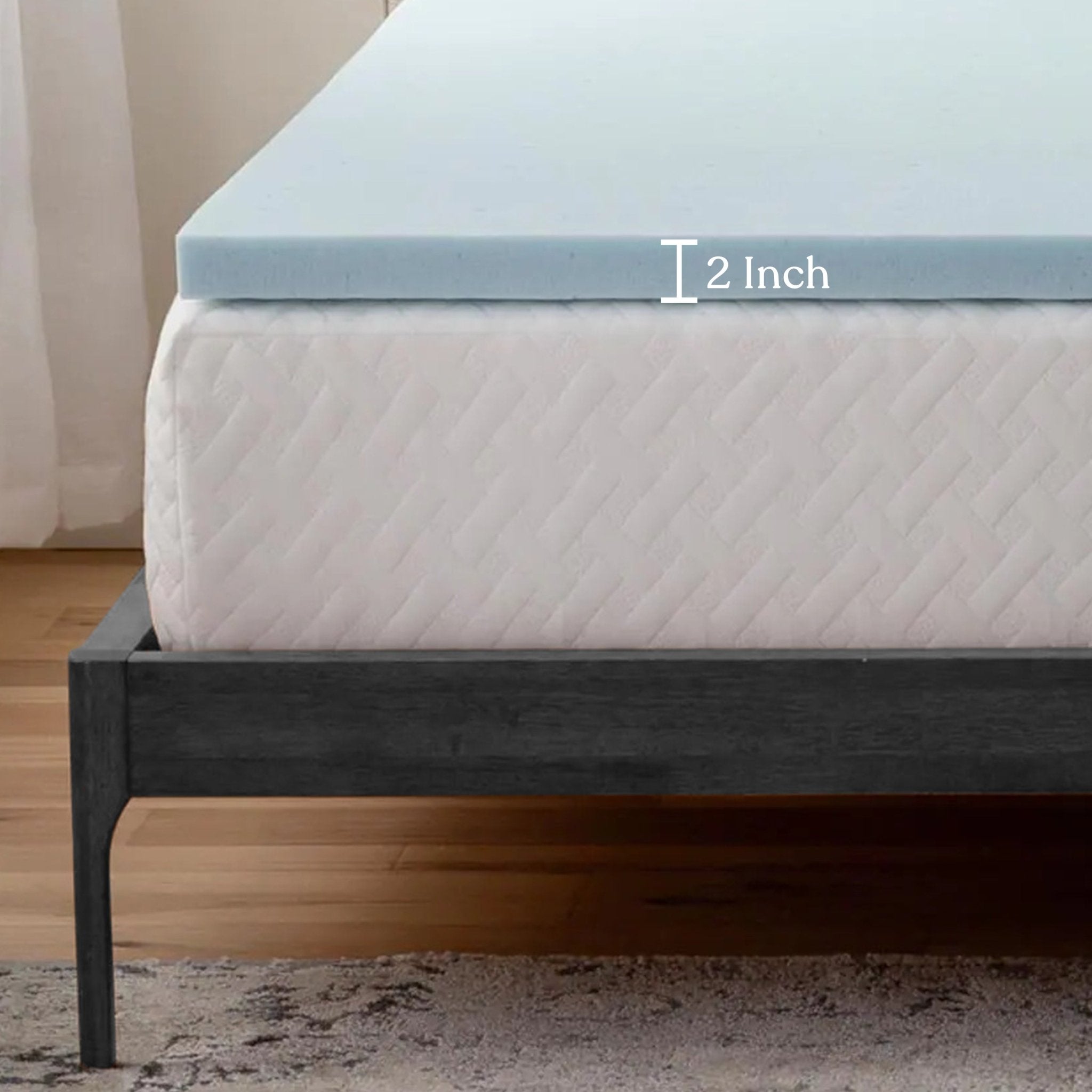 2-Inch Memory Foam Mattress Topper - DelaraHome