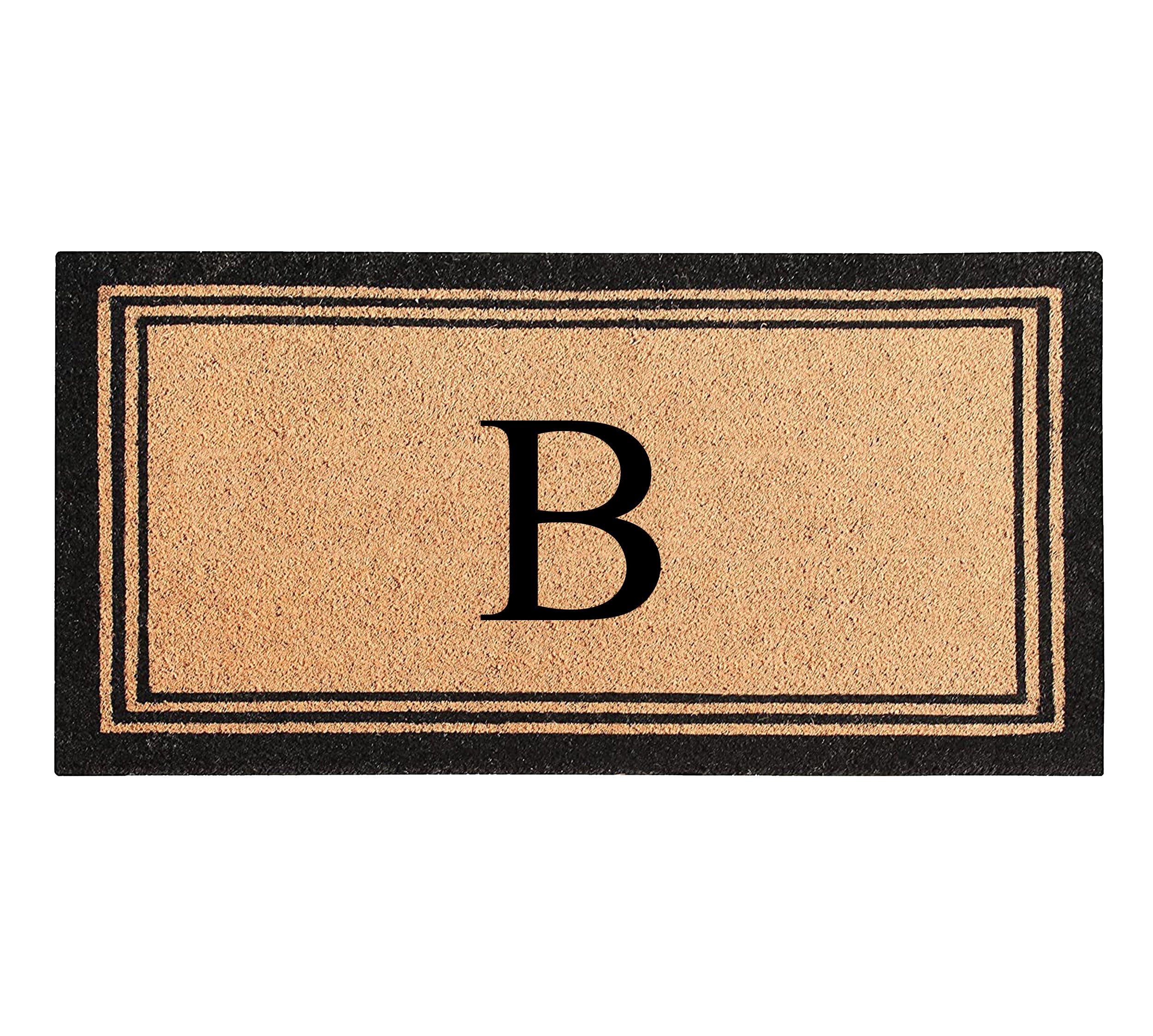 DeHond Classic Border Monogrammed Doormat 24"X39"