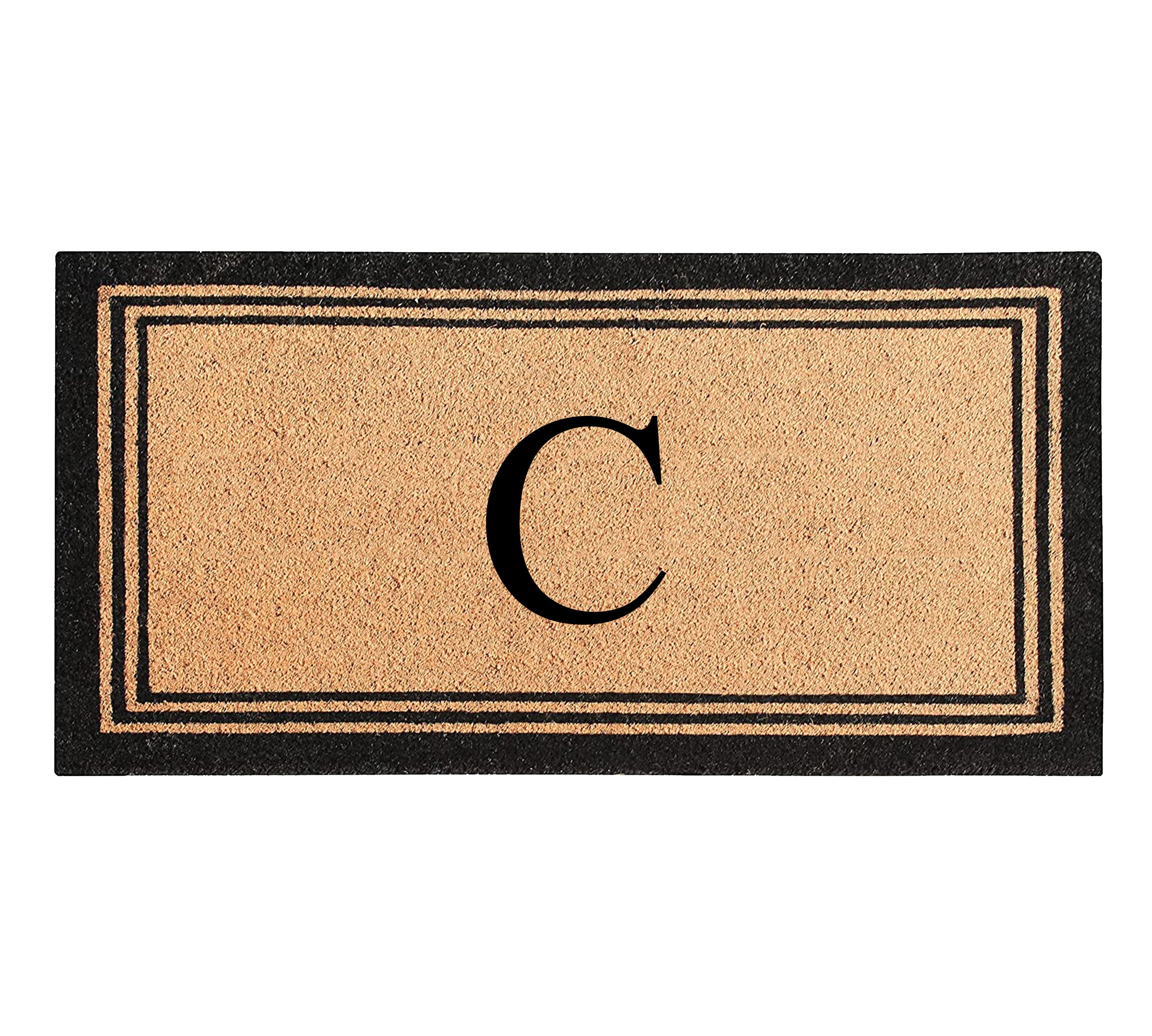 DeHond Classic Border Monogrammed Doormat 24"X39"