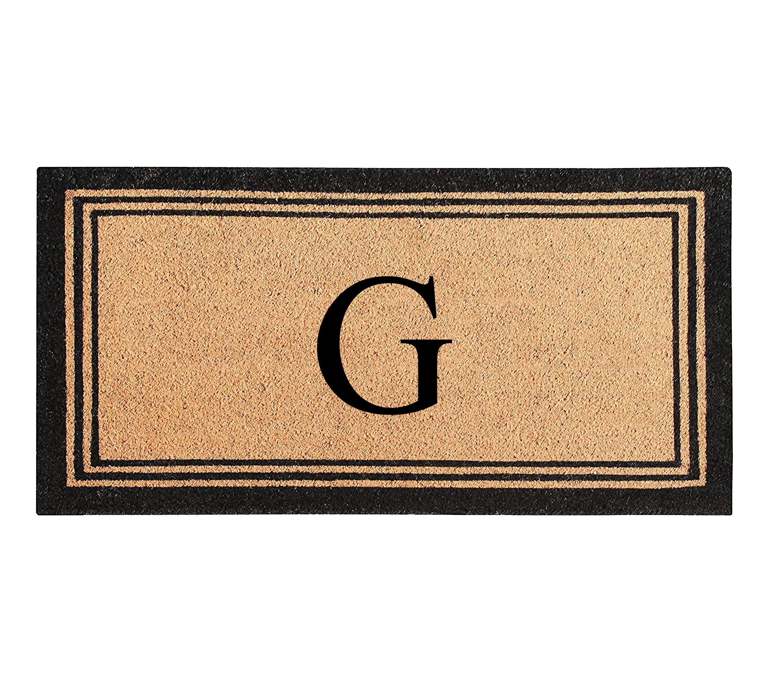 DeHond Classic Border Monogrammed Doormat 24"X39"