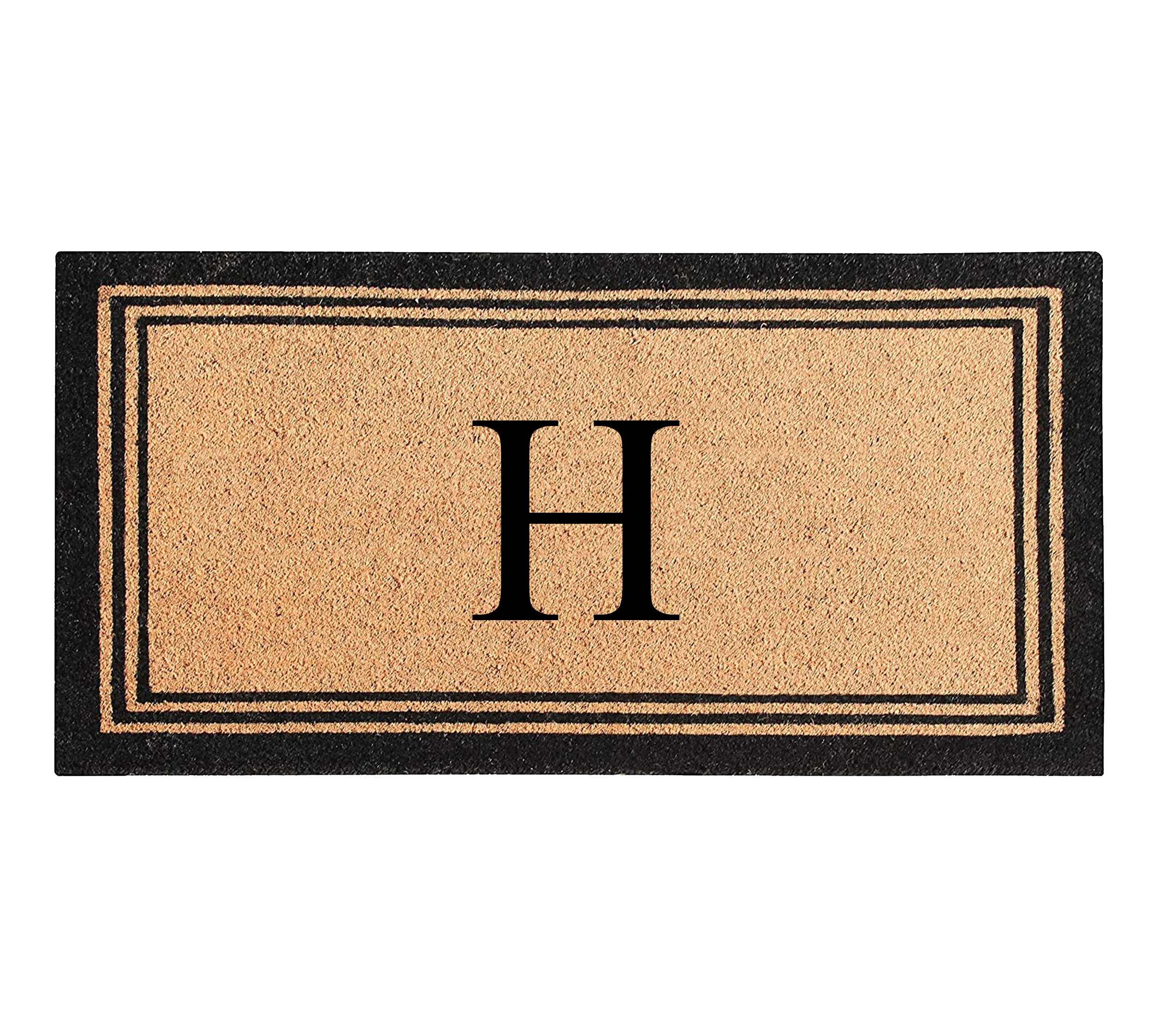 DeHond Classic Border Monogrammed Doormat 24"X39"