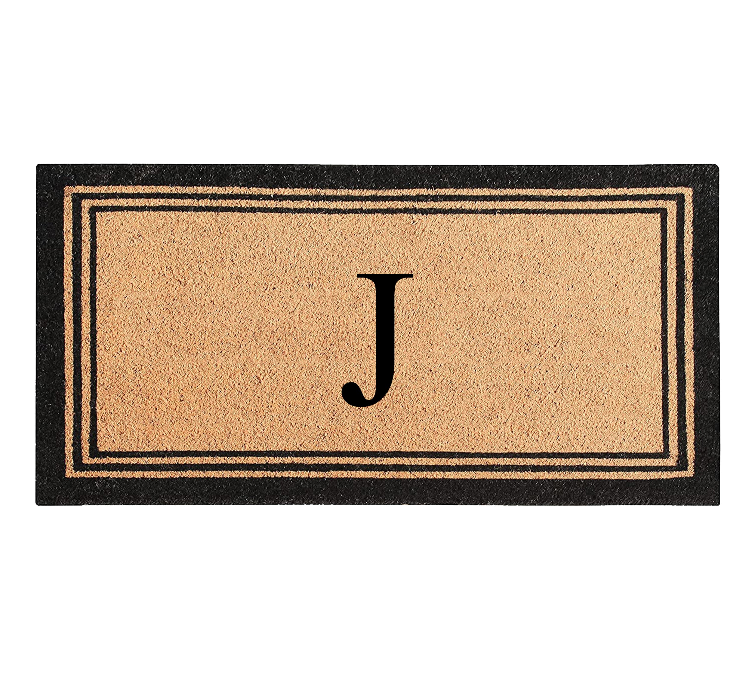 DeHond Classic Border Monogrammed Doormat 24"X39"