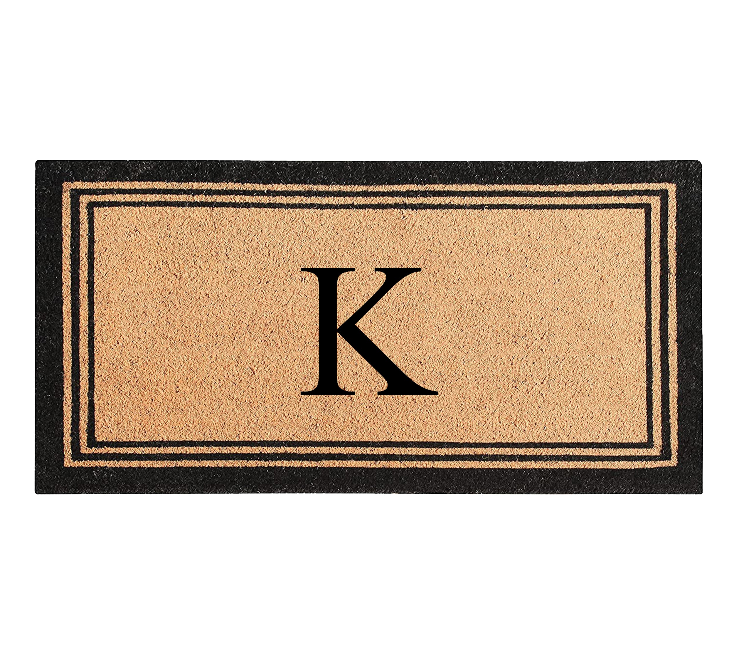 DeHond Classic Border Monogrammed Doormat 24"X39"