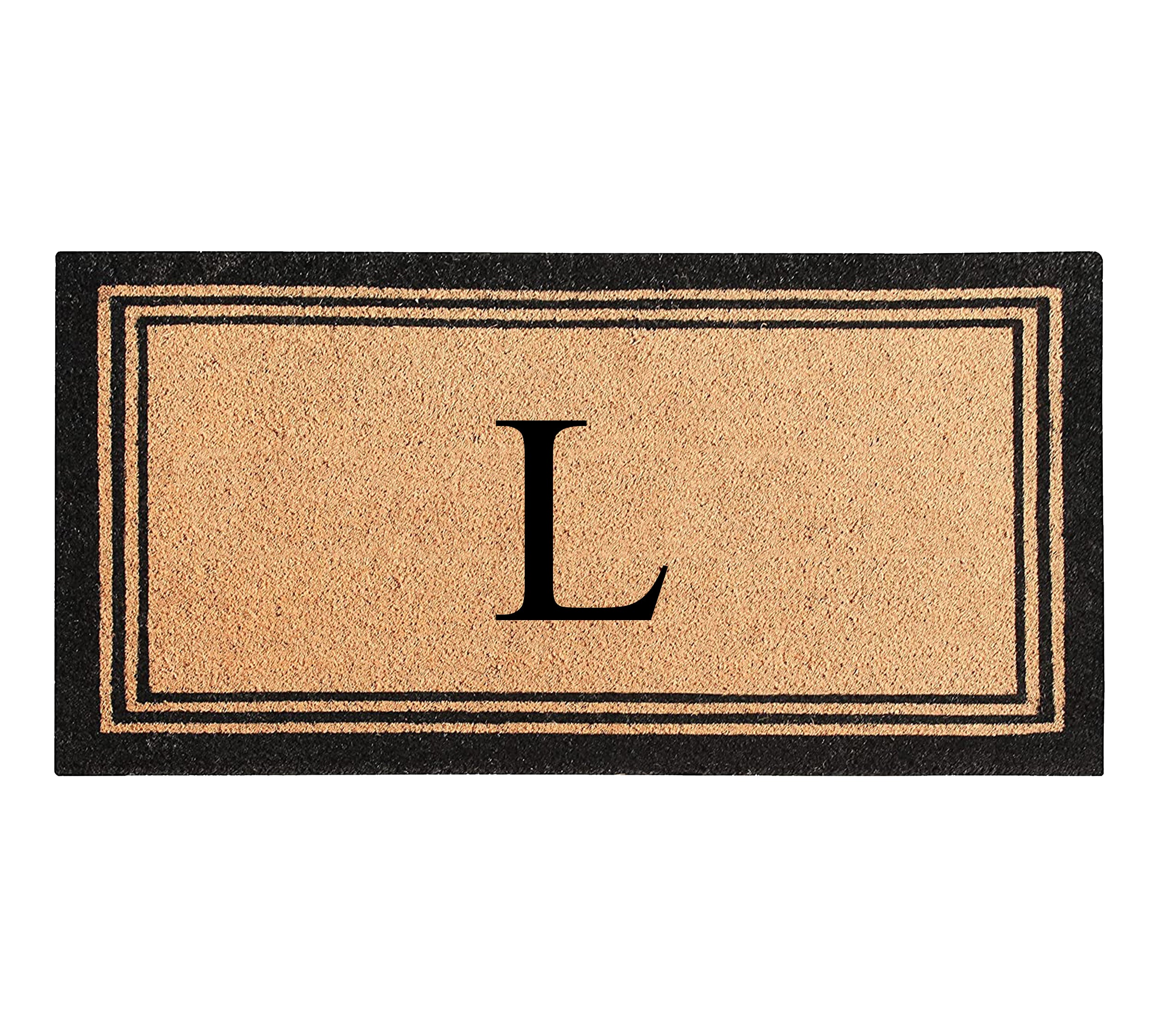 DeHond Classic Border Monogrammed Doormat 24"X39"