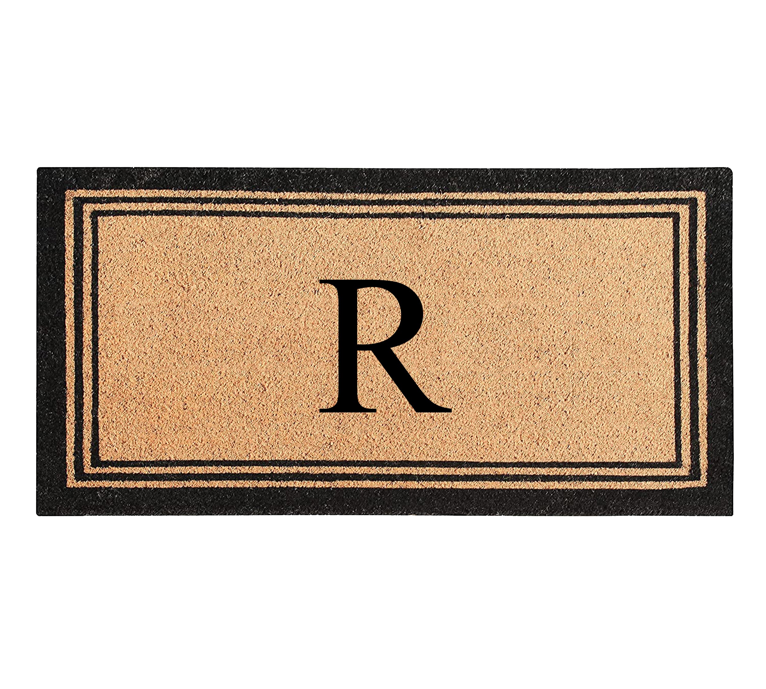 DeHond Classic Border Monogrammed Doormat 24"X39"