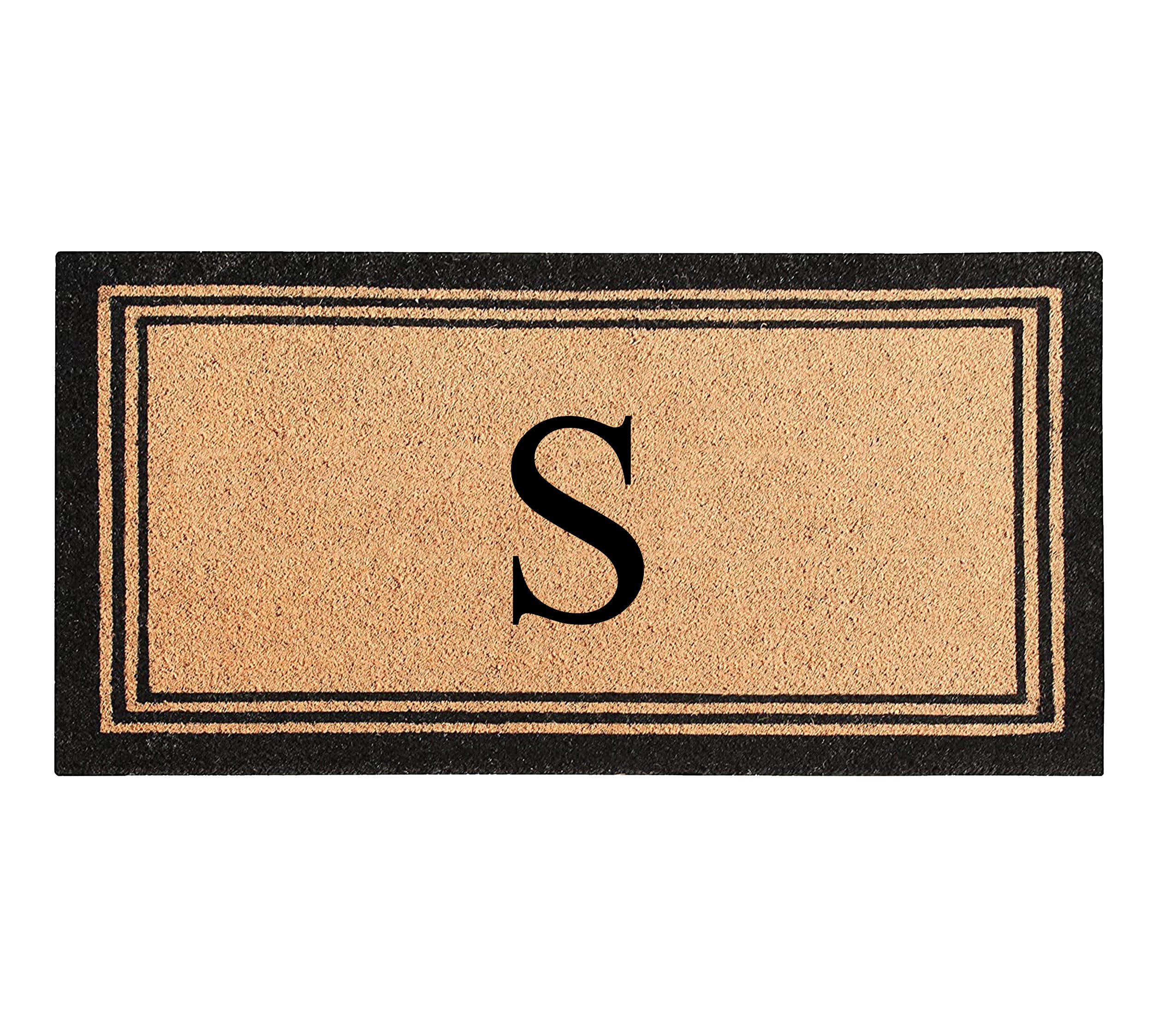 DeHond Classic Border Monogrammed Doormat 24"X39"