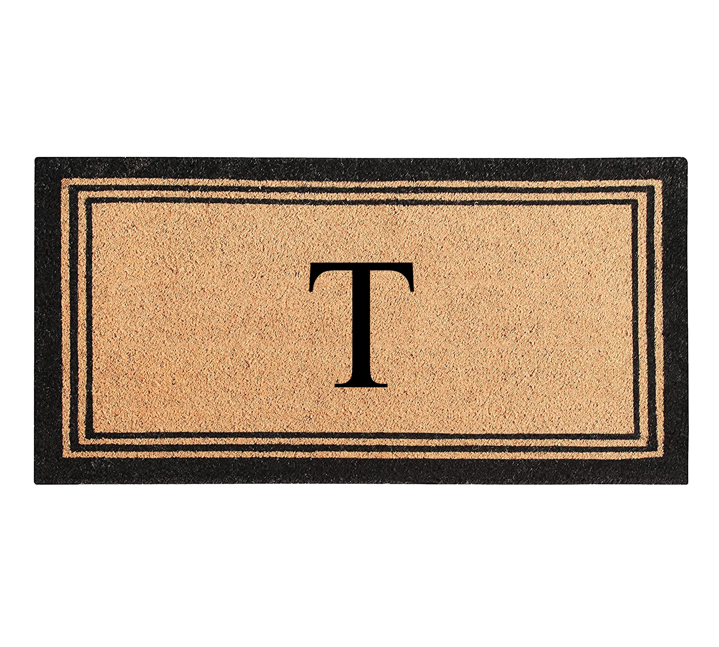 DeHond Classic Border Monogrammed Doormat 24"X39"