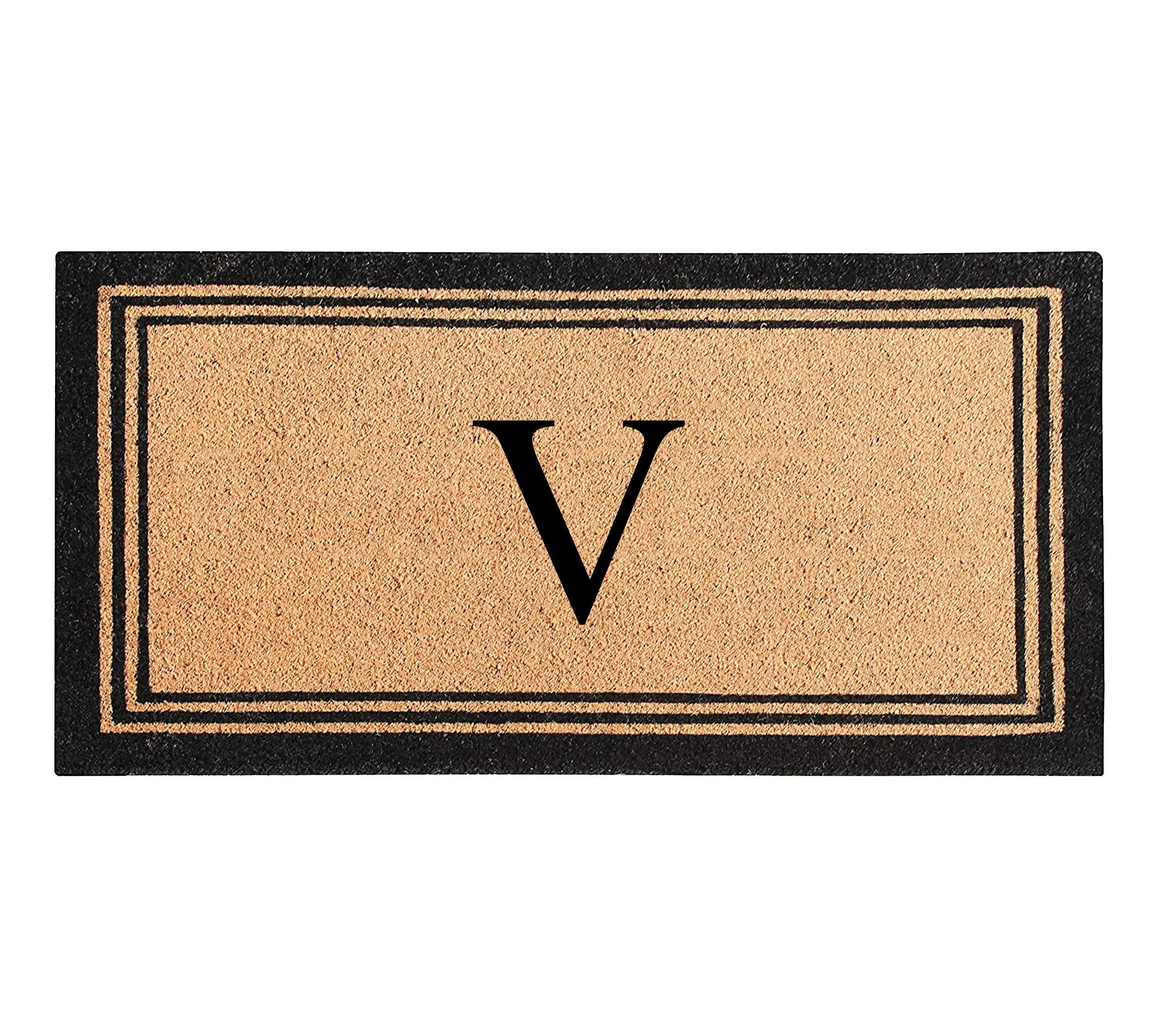 DeHond Classic Border Monogrammed Doormat 24"X39"