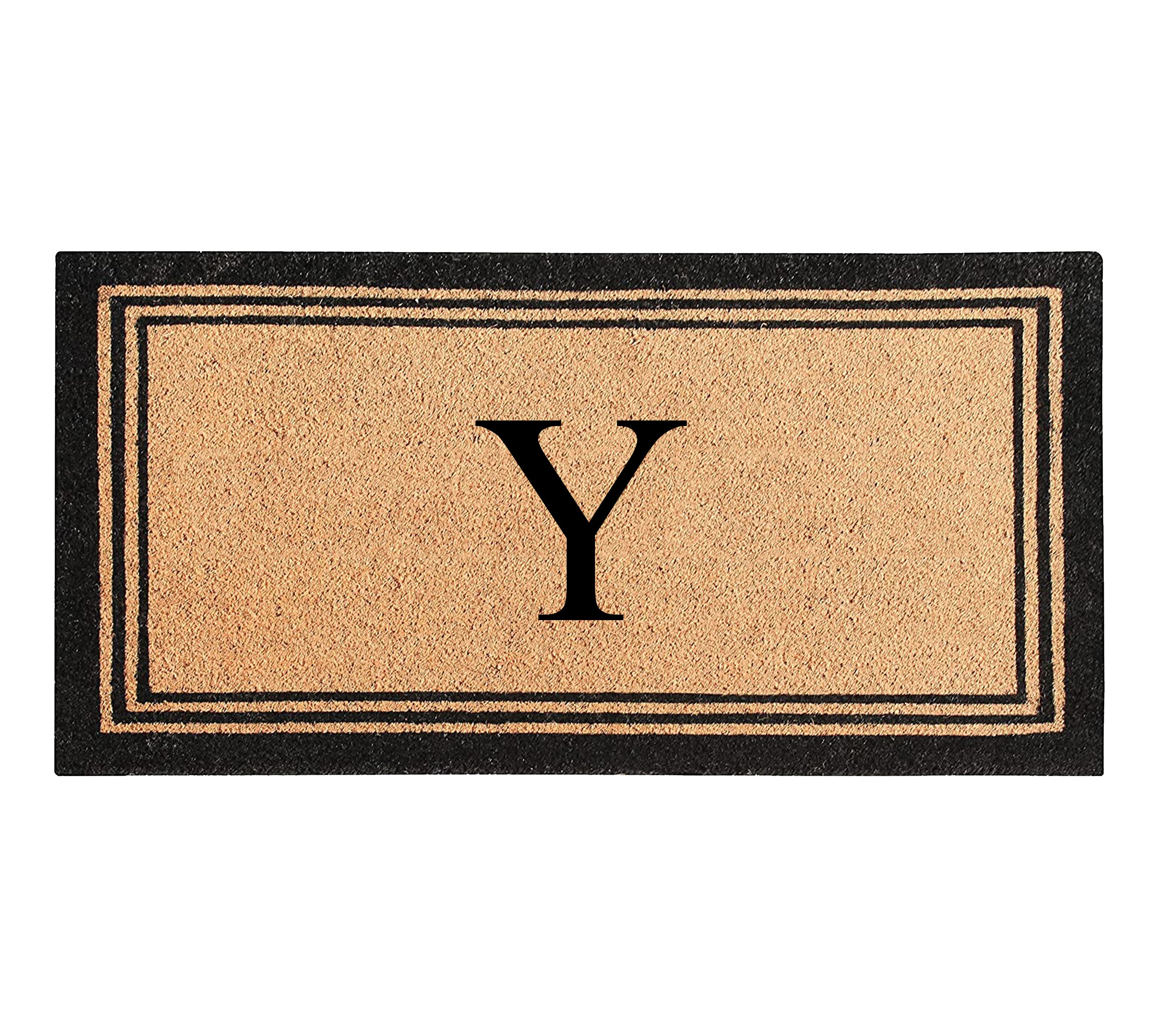 DeHond Classic Border Monogrammed Doormat 24"X39"