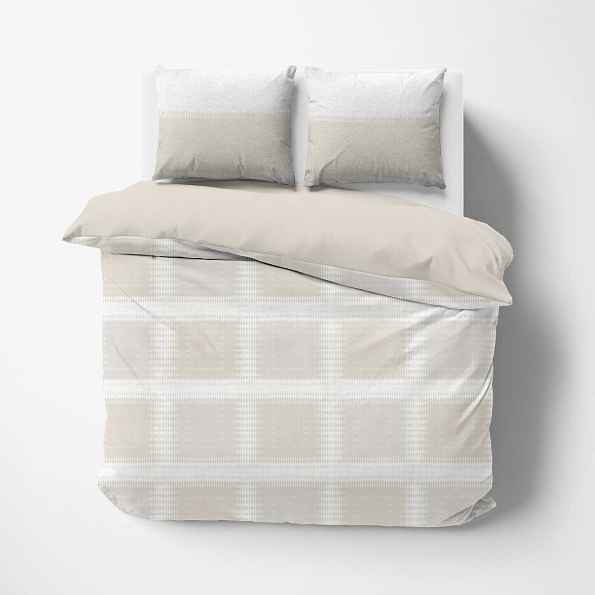 Cotton Reversible Duvet Set - Bedding - Queen - DelaraHome - Delara