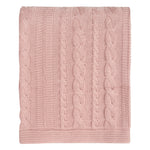 Organic Cotton Cable Knit Throw - DelaraHome