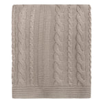Organic Cotton Cable Knit Throw - DelaraHome