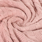 Organic Cotton Cable Knit Throw - DelaraHome