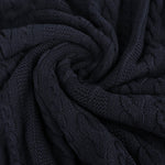 Organic Cotton Cable Knit Throw - DelaraHome