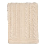 Organic Cotton Cable Knit Throw - DelaraHome
