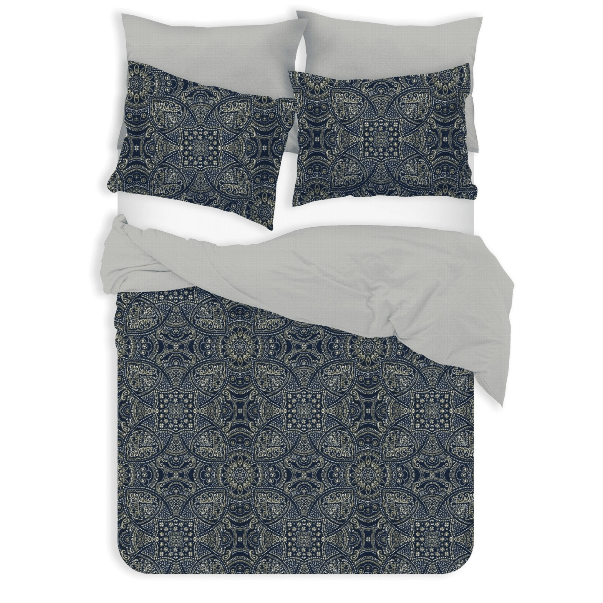 Cotton Reversible Duvet Set - Delara