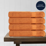 100% Organic Cotton Quick Dry Bath Towel (Pack of 4)