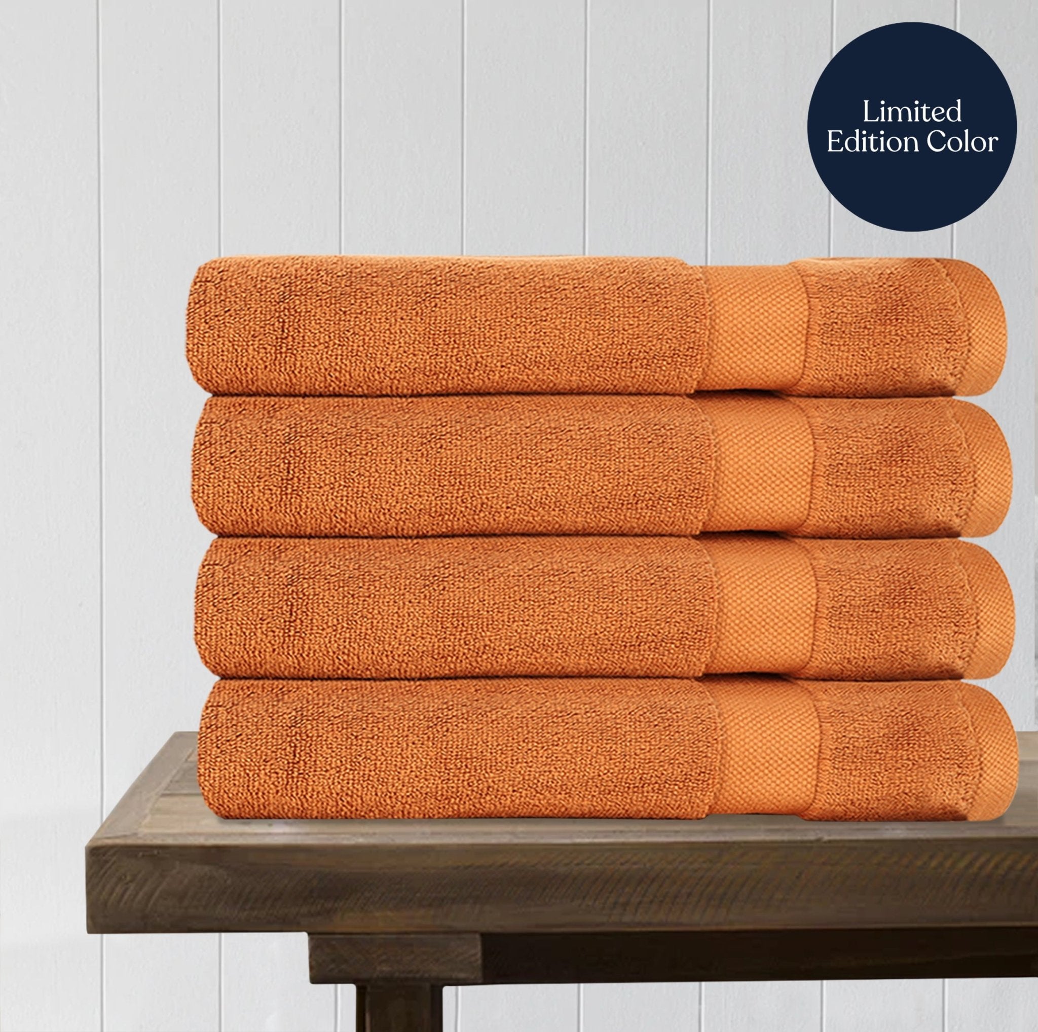 100% Organic Cotton Quick Dry Bath Sheet (Pack of 4)