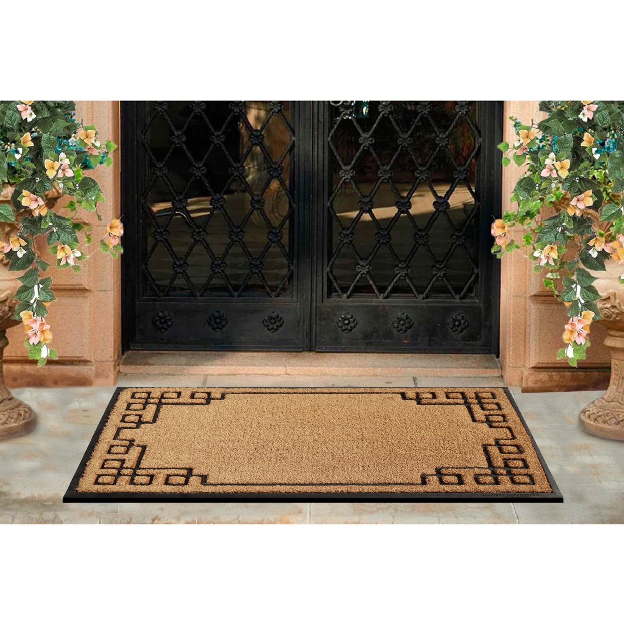 Rubber Bordered Designed Outdoor Doormat - Delara