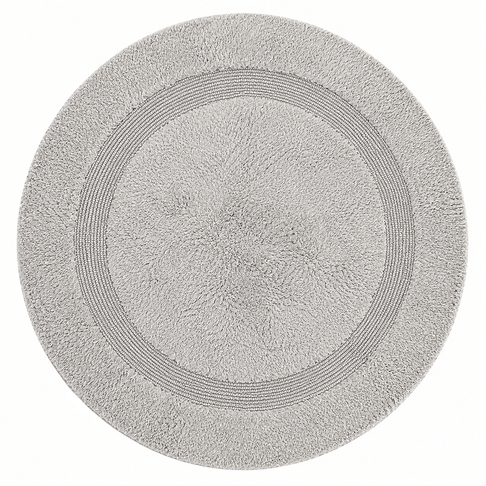 Organic Cotton Reversible Round Bath Mat - Delara