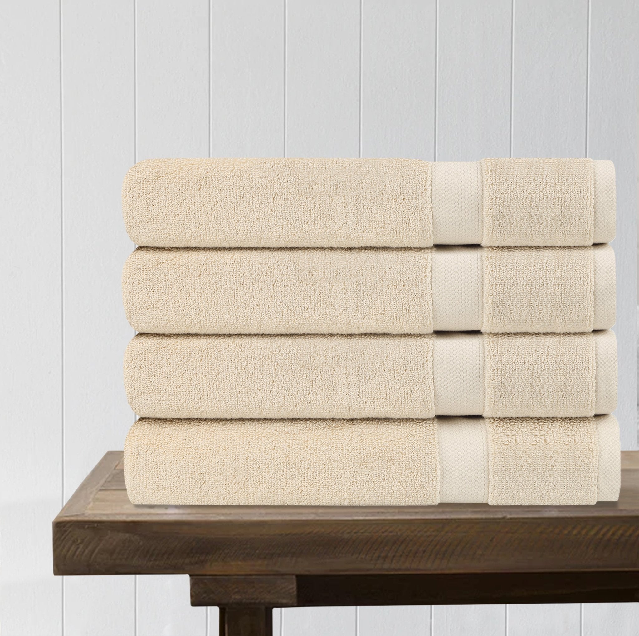 100% Organic Cotton Quick Dry Bath Sheet (Pack of 4)