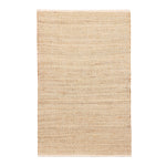 Handwoven Jute & Cotton Rug – Farmhouse Style (Ivory) - Delara