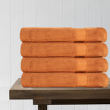 100% Organic Cotton Quick Dry Bath Towel (Pack of 4)