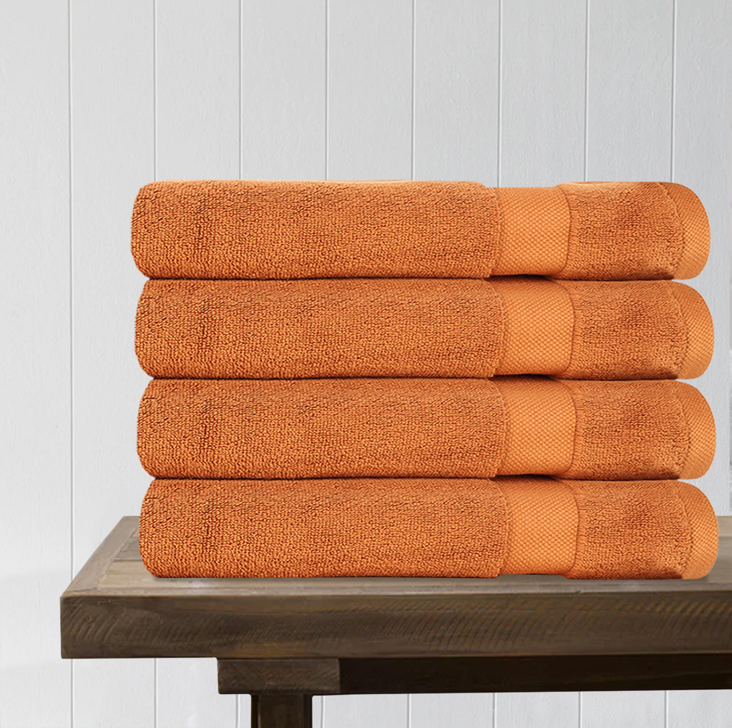 100% Organic Cotton Quick Dry Bath Towel (Pack of 4)
