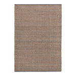 Handwoven Jute & Cotton Rug – Farmhouse Style (Dark Grey) - Delara