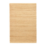 Handwoven Jute & Cotton Rug – Farmhouse Style (Natural) - Delara