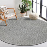 6 Foot Round Boucle Wool & Jute Rug