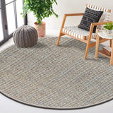 6 Foot Round Boucle Wool & Jute Rug