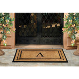 Rubber Border Monogrammed Outdoor Doormat 30"X60" - Delara