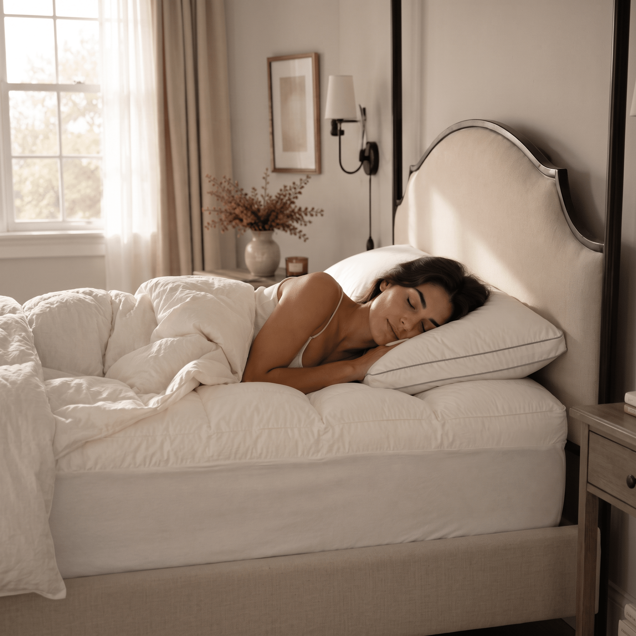 3 Inch Organic Cotton Extra-Plush Mattress Pad - Delara