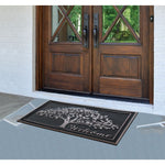 Shedding Tree Design Rubber Doormat 30"X48" - Delara