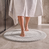 Organic Cotton Reversible Round Bath Mat